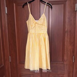 Endless Rose Yellow Checkered Dress